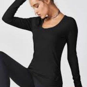 Fabletics Scoop Tee XS Black